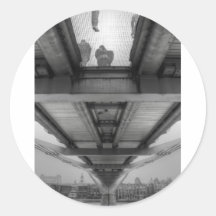 Millenium Bridge Round Stickers