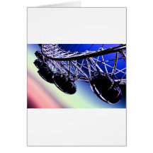 millenium wheel  London digital art Card