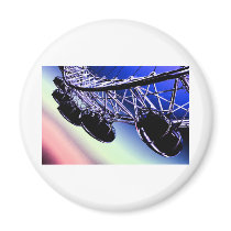 millenium wheel  London digital art Fridge Magnet