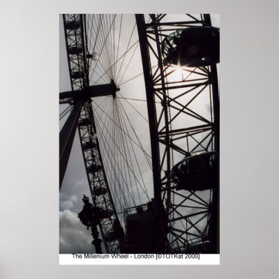 Millenium Wheel - London Print by TOTKat