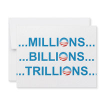 MILLION BILLION TRILLION CUSTOM INVITATION