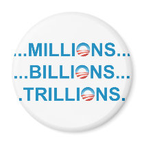 MILLION BILLION TRILLION REFRIGERATOR MAGNET