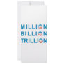 MILLION BILLION TRILLION CUSTOM RACK CARDS