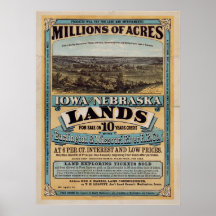 Millions of acres. Iowa and Nebraska Posters