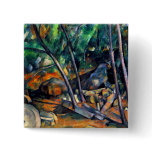 Millstone in the Park by Paul Cezanne colourful ar buttons