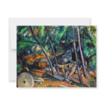 Millstone in the Park by Paul Cezanne colourful ar invitations