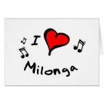 Milonga I Heart-Love Gift Greeting Cards