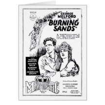 Milton Sills Wanda Hawley 1922 movie ad Greeting Card