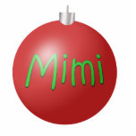 Mimi Christmas Ornament photo sculptures