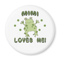 Mimi Loves Me Frog Refrigerator Magnets