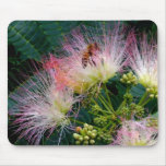Mimosa and bee mouse pad