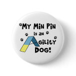 Min Pin Agility Dog