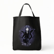 "Mina" Gothic Blue Bite Me Vampire Fairy Tote Bag