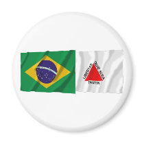 Minas Gerais & Brazil Waving Flags