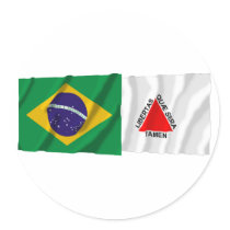 Minas Gerais & Brazil Waving Flags