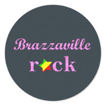 Minas Geraiss Rock - Cute Pink Round Sticker