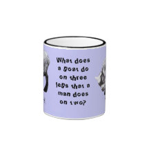 Minature Goat Scratching Riddle Coffe Mug