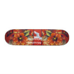 Minature Schnauzer - Autumn Floral Design Skateboard Decks