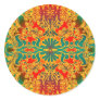 mind stamp round sticker