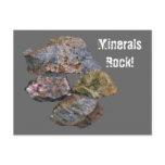 Minerals Rock Collectors Funny Postcard