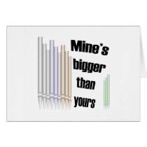 Mine's bigger than yours blank card