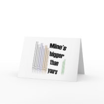Mine's bigger than yours Christmas card