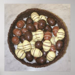 Mini Easter eggs in chocolate nest posters