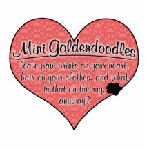 Mini Goldendoodle Paw Prints Dog Humour Photo Cut Out