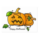 Mini halloween pumpkins Card business cards