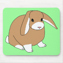Mini Lop Rabbit Mousepad