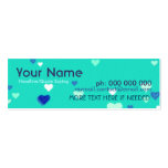 Mini Love Hearts Contact Profile Card Business Cards