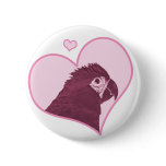 Mini Macaw Love Button #1