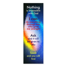 Mini prayer bookmark business card templates