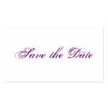 Mini wedding Save the Date cards in purple Visitenkartenvorlage