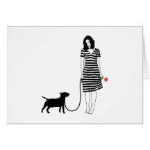 Miniature Bull Terrier Card