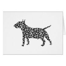 Miniature Bull Terrier Greeting Cards