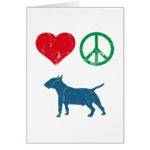 Miniature Bull Terrier Greeting Cards