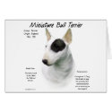 Miniature Bull Terrier History Design cards