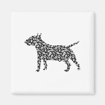 Miniature Bull Terrier Magnets