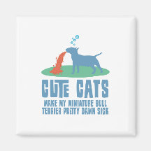 Miniature Bull Terrier Refrigerator Magnet