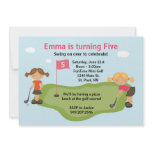Miniature Golf Party Invitation