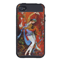 Miniature Painting of a Persian nymph Case For iPhone 4