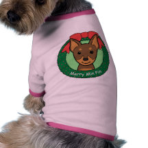 Miniature Pinscher Christmas Doggie Shirt