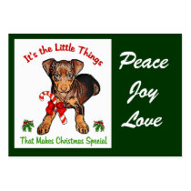 Miniature Pinscher Christmas Gifts Business Card