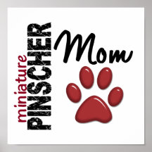 Miniature Pinscher Mum 2 Print