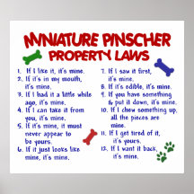 MINIATURE PINSCHER PL2 POSTERS