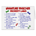 Miniature Pinscher Property Laws 2 Card