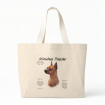 Miniature Pinscher (red) History Design Canvas Bags