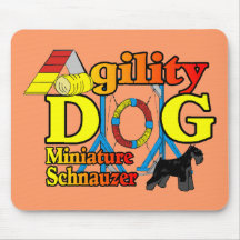 Miniature_Schnauzer_Agility Mouse Mat