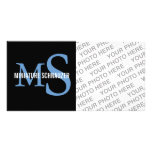 Miniature Schnauzer Breed Monogram Design photo cards